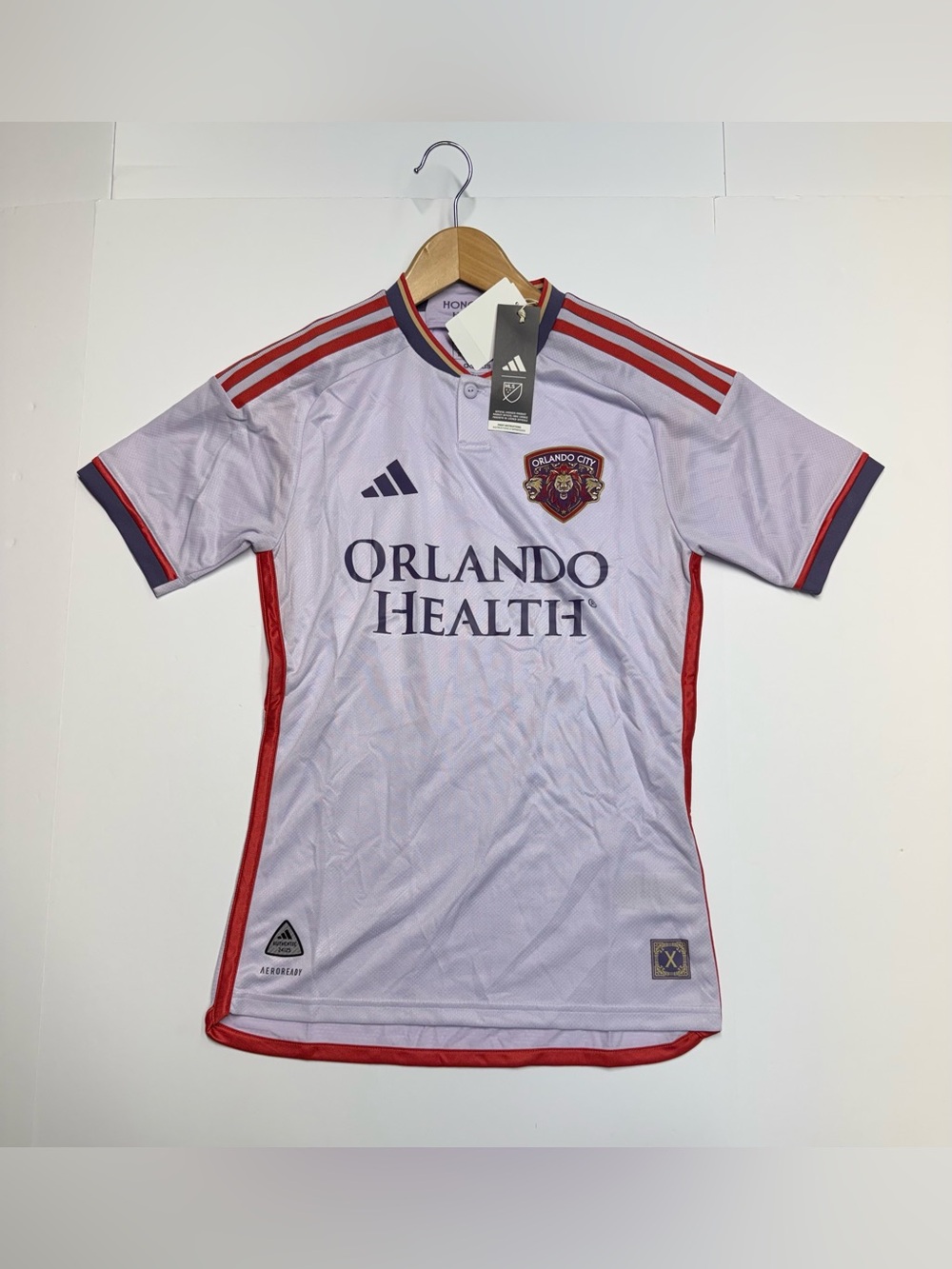 Adidas Orlando City Away Authentic Jersey Purple Tint Size XS Retail $150 NWT